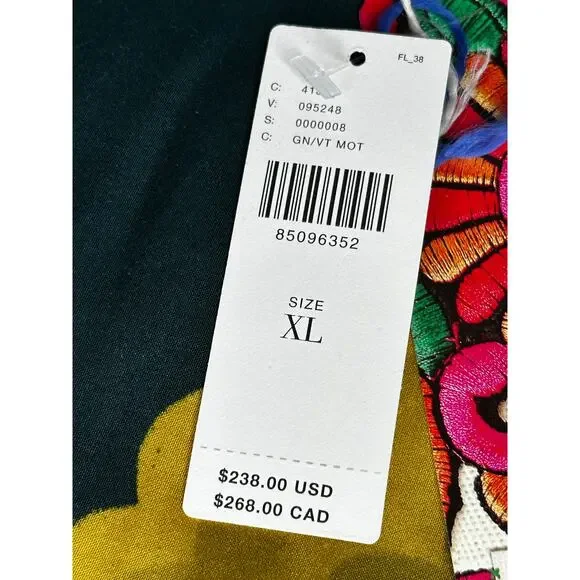 Farm Rio x Anthropologie Bold Printed One Shoulder Dress XL - Picture 14 of 16